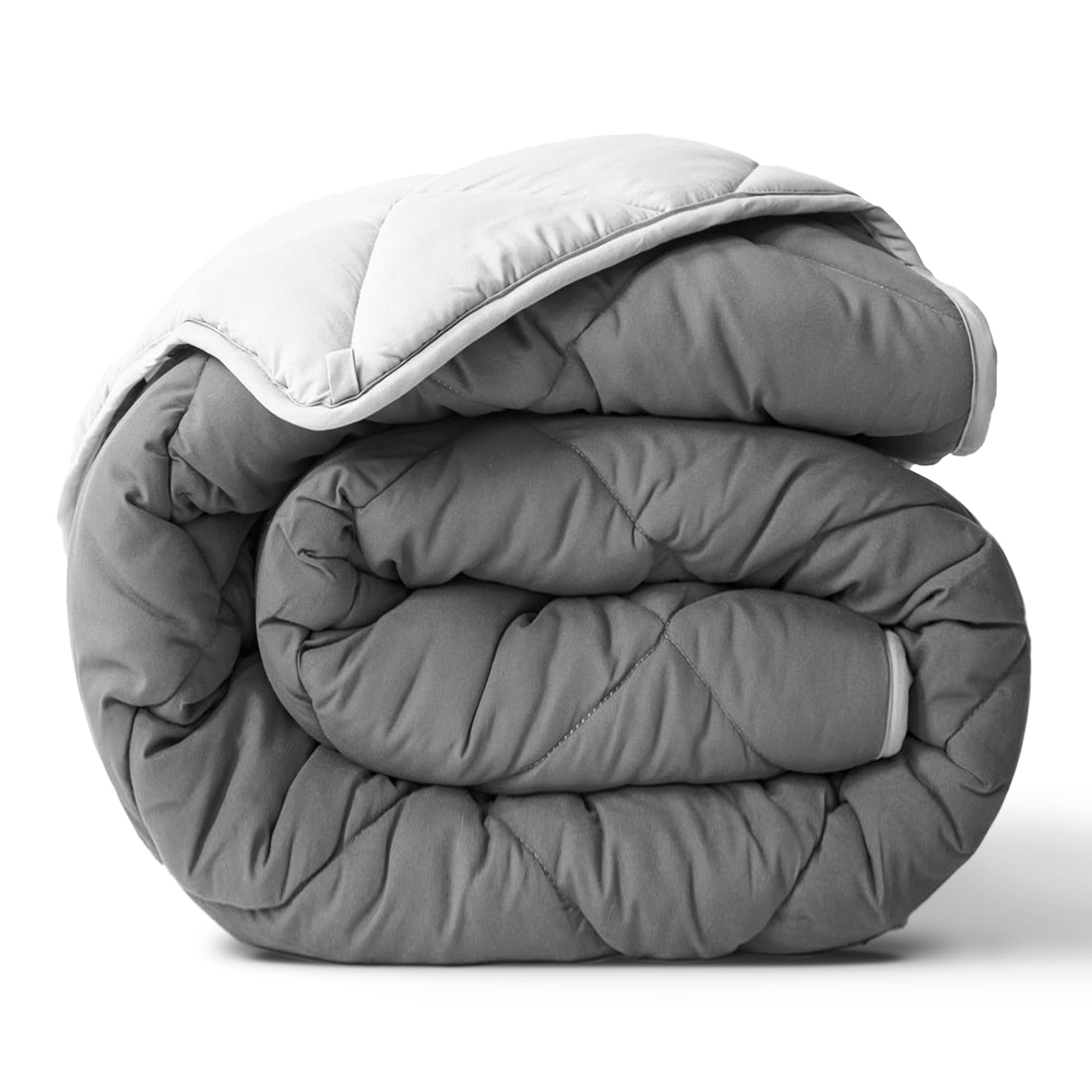 ViscoSoft Queen/Short Queen Microfiber All Seasons Down Alternative Quilted Comforter - Cooling Breathable Premium Soft Reversible Microfiber Duvet Blanket