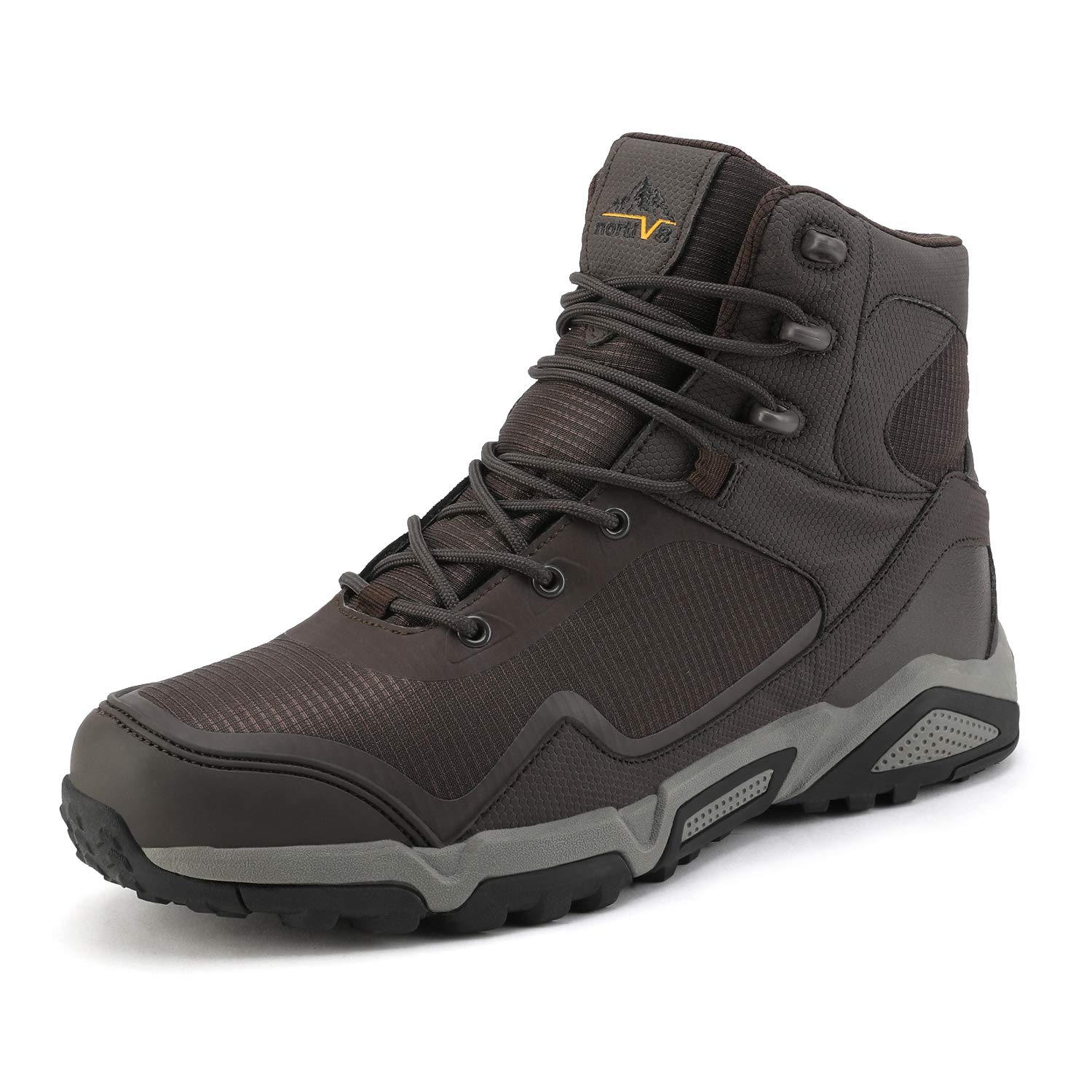 NORTIV 8 Men's Waterproof Hiking Boots Outdoor Mid Trekking Lightweight Mountaineering Shoes Paladin