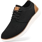 VILOCY Men's Fashion Dress Sneakers Casual Walking Shoes Business Oxfords Comfortable Breathable Lightweight Tennis