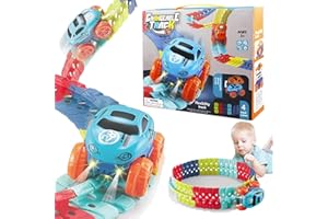 Smartoon – Smartoon – Kit de piste de course pour enfants, piste changeante avec voiture de course lumineuse à DEL, jeu de pi
