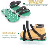 HSLighting Lawn Aerator Shoes with Dual Straps Spiked Sandals Universal Size view 3