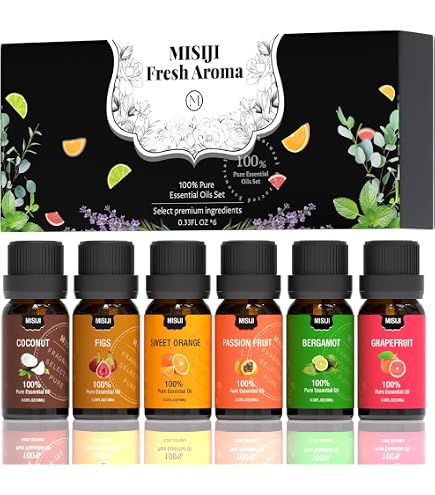 Amazon.com: MISIJI Essential Oils Set- Essential Oils for Diffuser