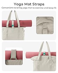 BAGSMART Tote Bag for Women with Zipper, Gym tote