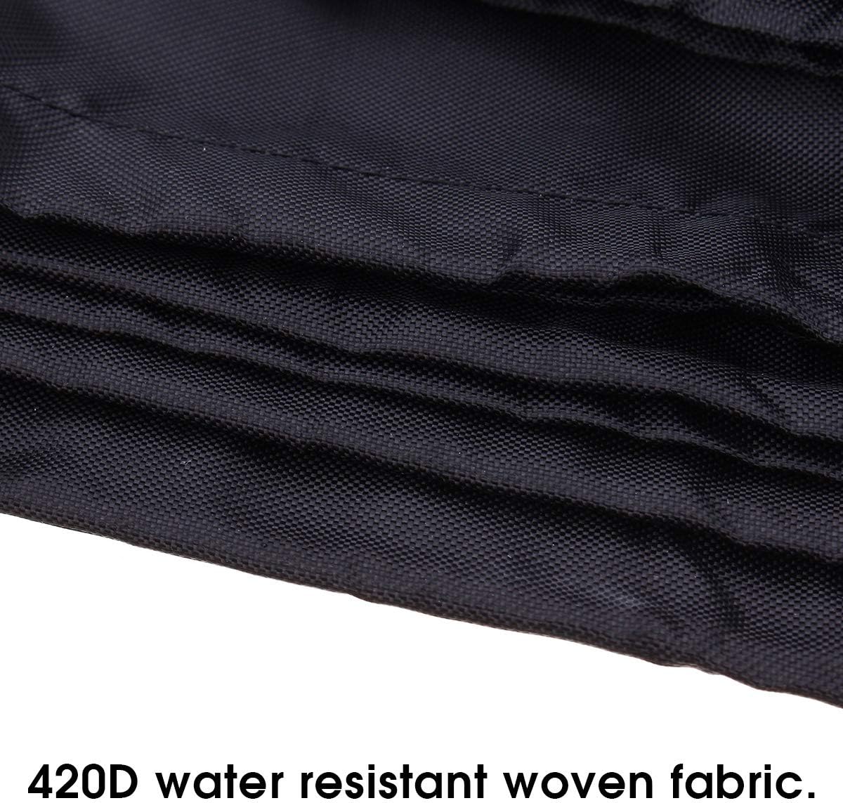 Tapcet Patio Swing Cover 420d 3 Seater Hammock Glider Cover Outdoor Waterproof Furniture Cover 86 6 L67 W49 2 H Black Glider Covers Patio Lawn Garden