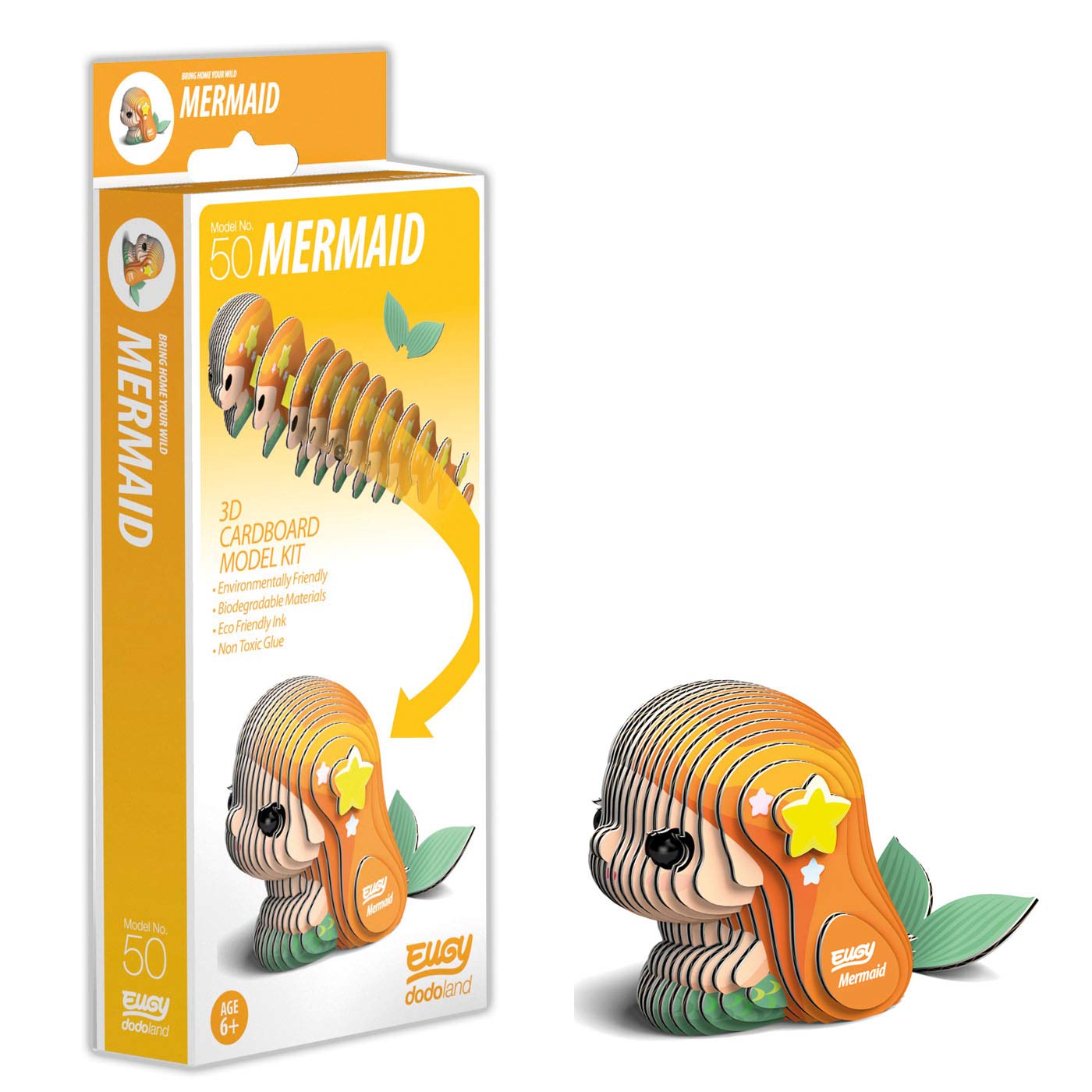 EUGY 3D Mermaid Model, Craft Kit