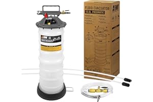 EWK 13.5L Heavy Duty Pneumatic Oil Extractor/Dispenser Pump for Automotive Fluids Vacuum Evacuation