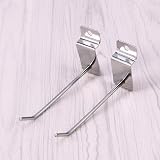Nisorpa Slatwall Hooks 100 Pcs 8 Inch Metal Wall Display Garage Retail Store 4mm view 9