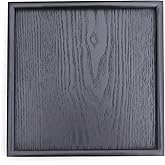 Solid Wood Serving Tray, Square Non-Slip Tea Coffee Snack Plate, Serving Tray with Raised Edges, for Home Kitchen Restaurant