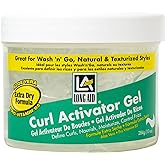 AmPro Long-Aid Activator Gel - Enriched with Aloe Vera, Protein, and Vitamin B Complex - Brings Essential Moisture to Strands - Defines Your Natural Curls - Extra Dry - 10 oz