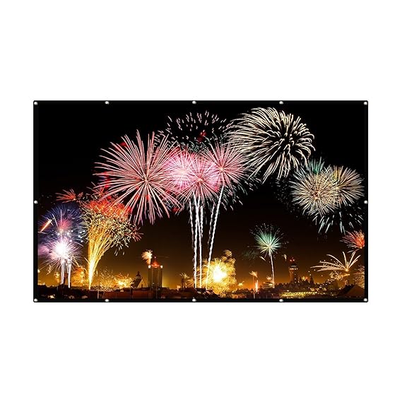 EXCELVAN - 60 Pulgadas 16 : 9, 133 x 75 cm, Pantalla del Proyector ...