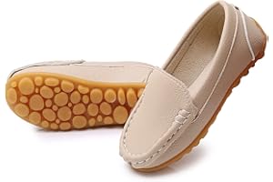 RVROVIC Kids Girls Boys Slip-on Loafers Oxford PU Leather Flats Shoes(Toddler/Little Kid)