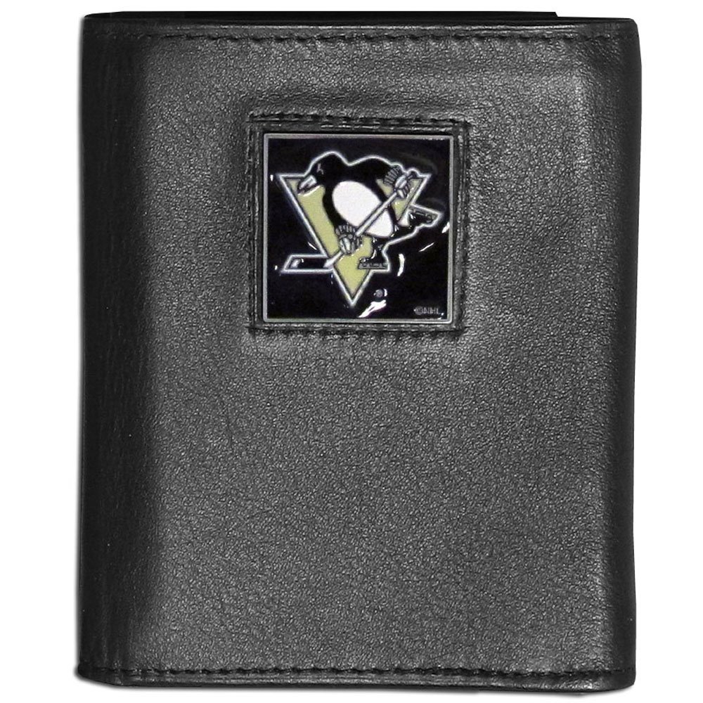 Siskiyou Sports NHL Pittsburgh Penguins Leather Tri-Fold Wallet