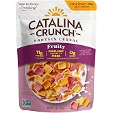 Catalina Crunch Protein Cereal, Fruity, 8 oz. Bag (Pack of 1) | Sugar Free, 11g of Protein, Gluten Free, Excellent Source of Fiber, Breakfast Cereal, Packaging May Vary