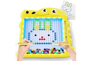 LQYoyz Magnetic Drawing Board LED Light Magnetic Dot Board for Kids Educational Preschool Toys for 3 4 5 6 Year Girls Boys