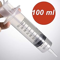 2 Pack Large Syringes (100 ML), Plastic Garden