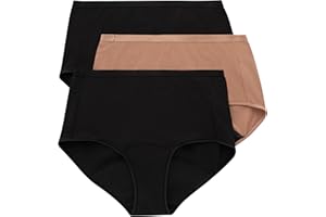 Hanes Women's Comfort, Period. Briefs, Super Leak Post-Partum & Period Underwear, 3-Pack