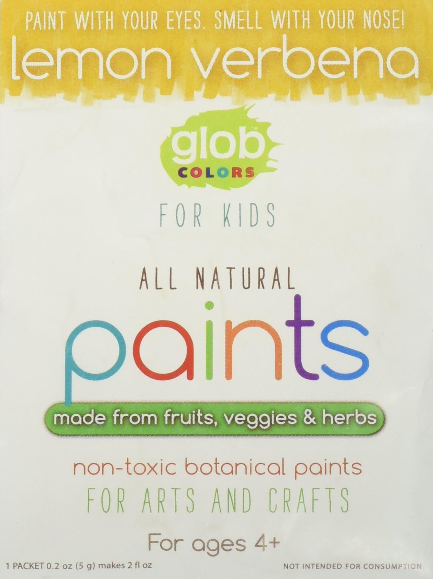 Glob Colors 112 Non-Toxic Botanical Paints for Arts and Crafts, 0.2 Oz.