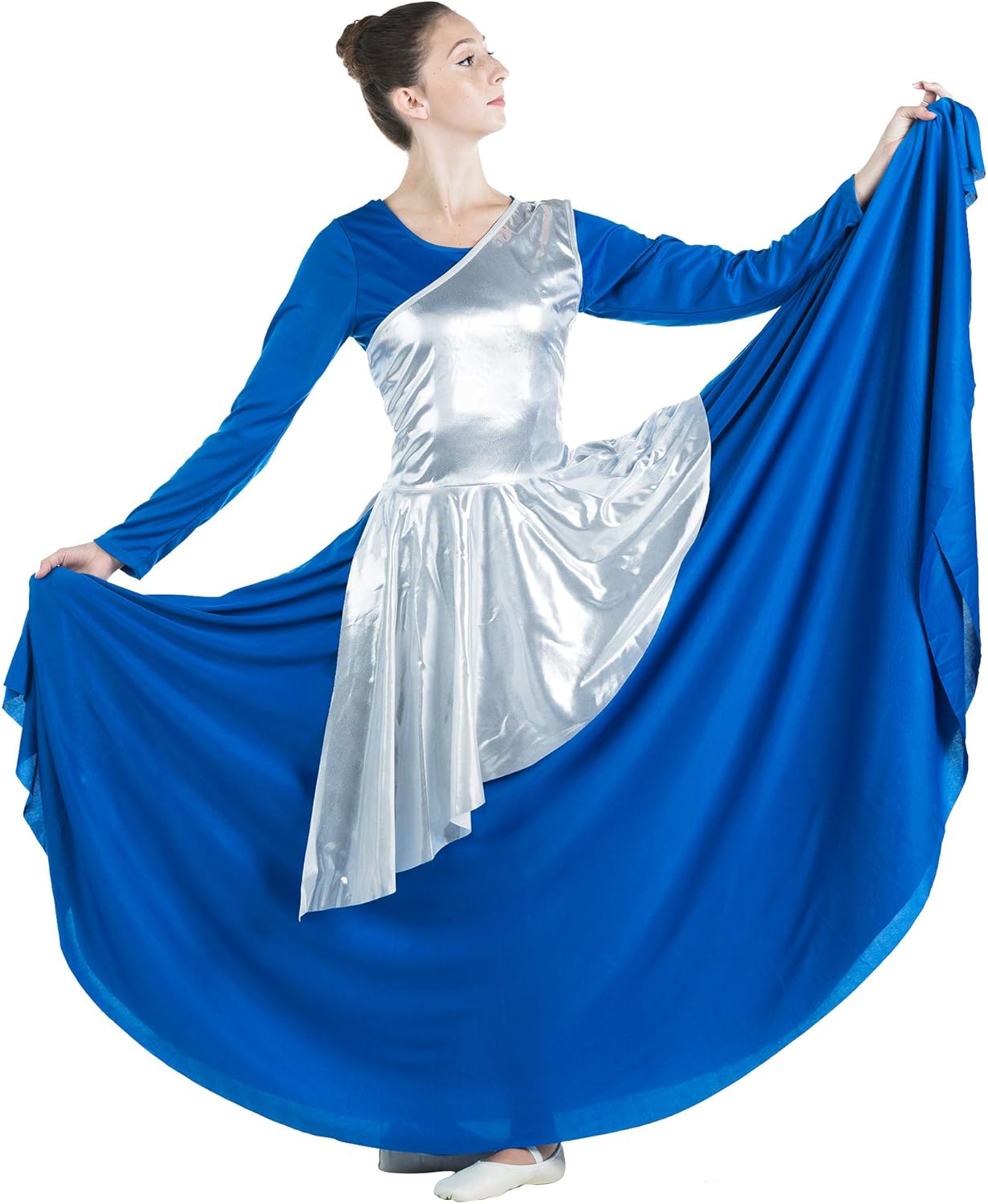 Danzcue Women's Asymmetrical Praise Dance Tunic: Clothing