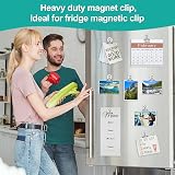 Skaaisont 10 Pcs Magnetic Clips Anti-Scratch Fridge Magnets Silver view 2