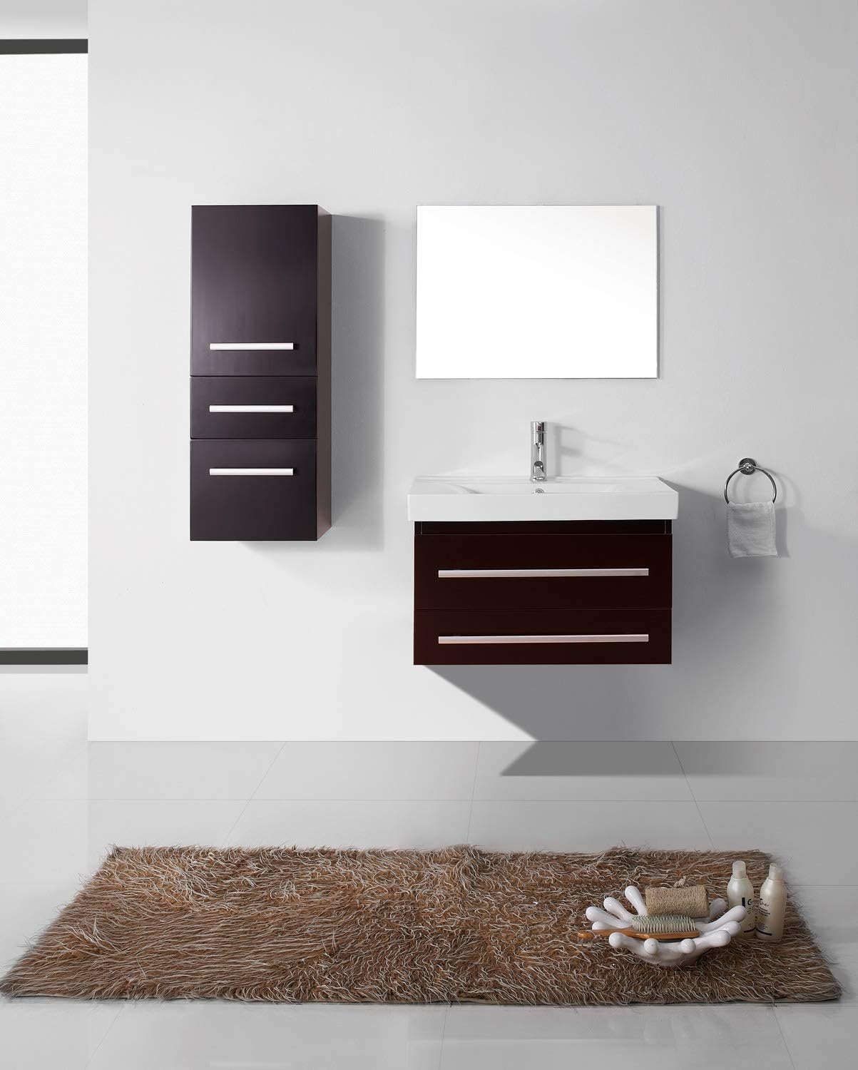 Dark Espresso Virtu Usa Um 3081 C Es Antonio Wall Mounted Single Sink Bathroom Vanity Set 29 Inch Kitchen Bath Fixtures Tools Home Improvement Sailingschoolpl