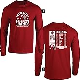 J2 Sport 2025 Indiana NCAA Football National Champs (2026 CFP) & Perfect Season Shirt - Front & Back Print