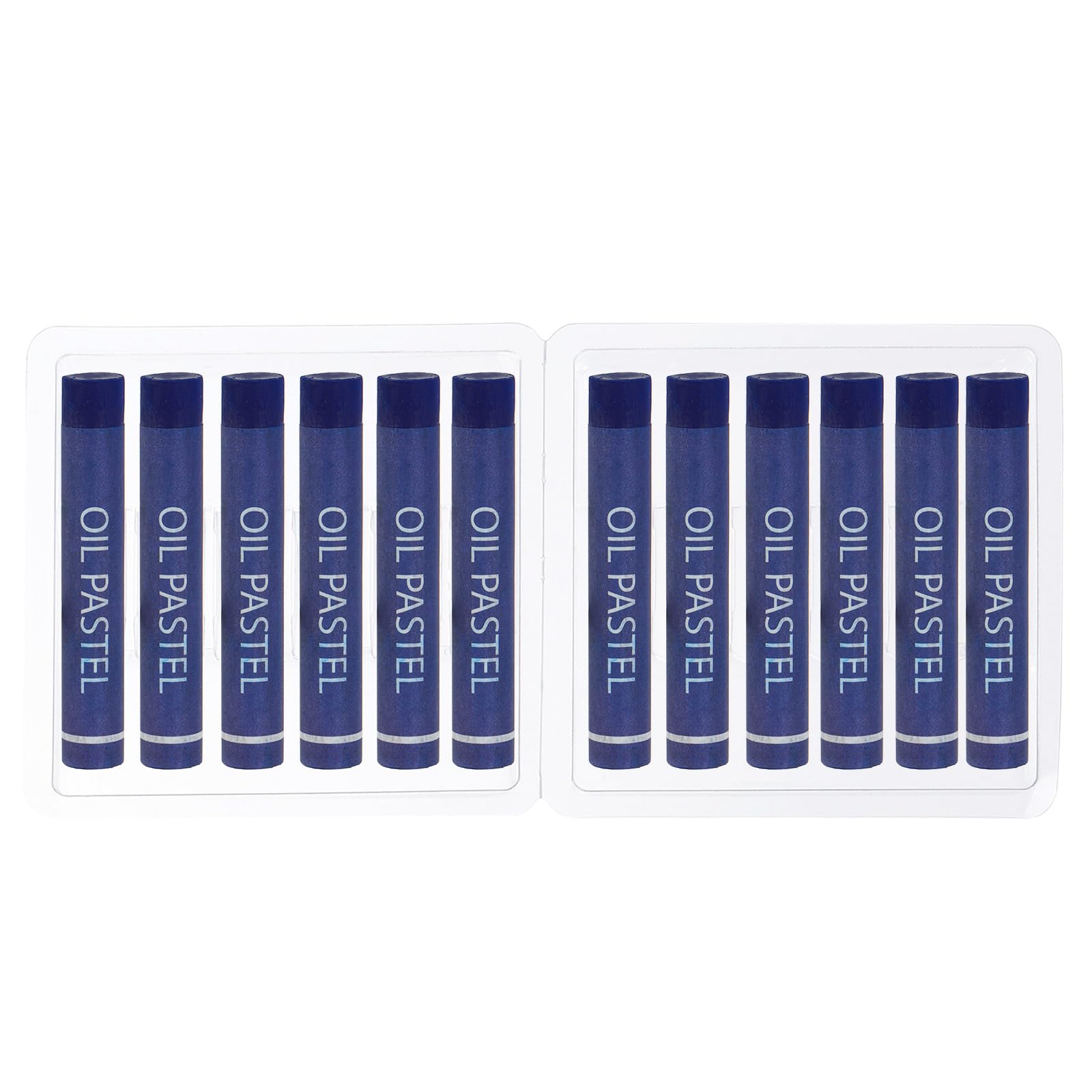 PATIKIL Blue Oil Pastels, 12Pcs Soft Oil Crayons Creamy Pastels Stick Art Supplies for Art Painting Drawing Blending Graffiti for Artists Beginners