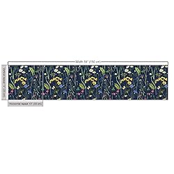 Lunarable Paint Fabric by The Yard, Botanical