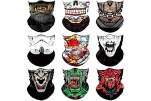 Sidasion Neck Gaiter Mask,UV Protection Bandana Gator Face Cover Covering Mask,Tube Scarf,Neck Warmer Balaclava,Headband