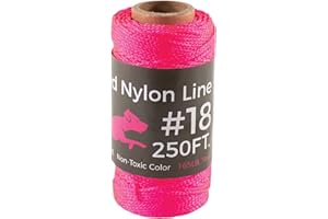SWIFT PAWS SwiftPaws Nylon Line - For Dogs - Accessory For Home Lure Course - High Visibility Line - Strong Braided Nylon - Non-Toxic Color - Provides Exercise and Stimulation - 250 feet - Pink
