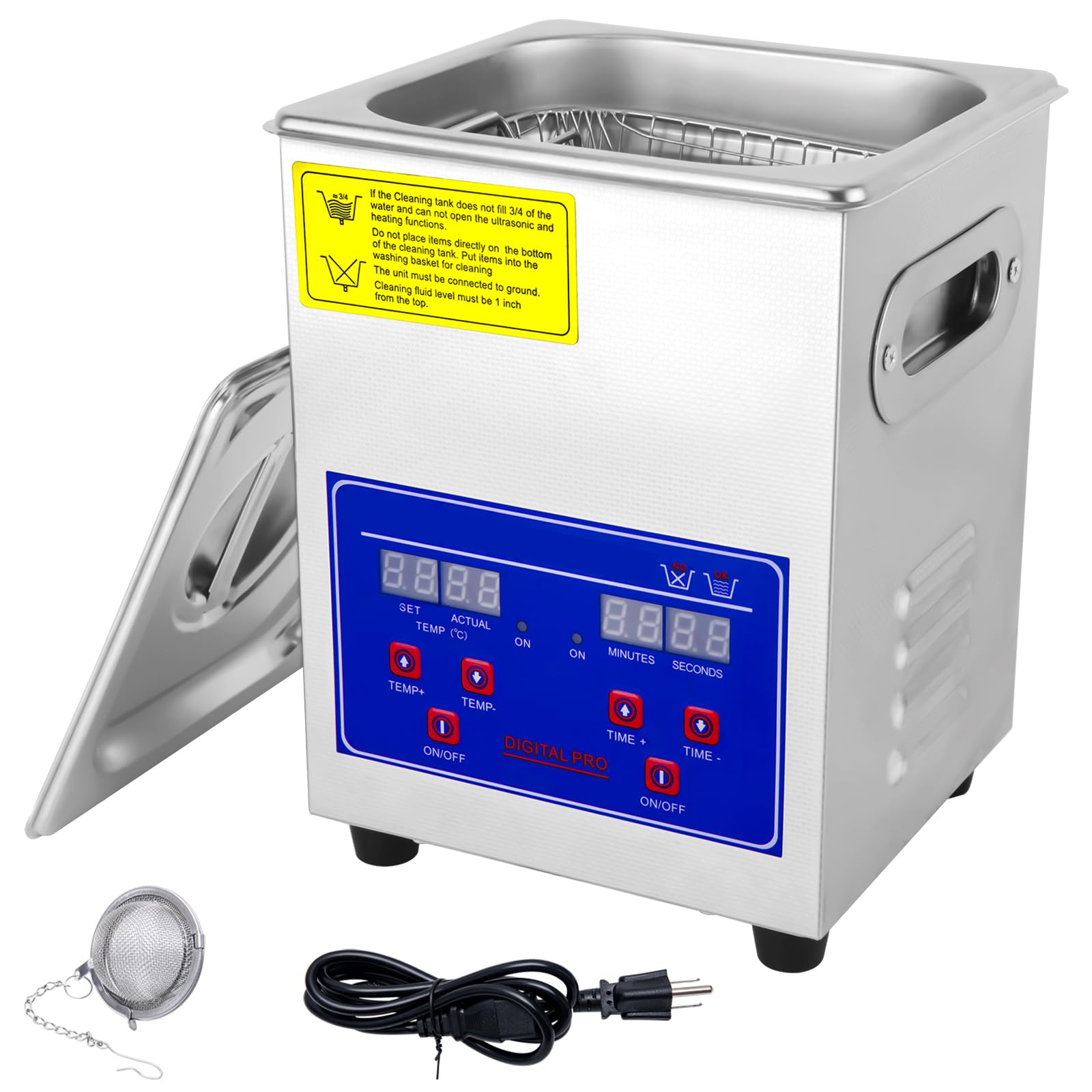 Photo 1 of (parts) (not functional) 2L Ultrasonic Carburetor Cleaner Machine, Industrial Ultrasonic Parts Cleaner with Heater and Digital Timer, Ultrasonic Carb Cleaner for Repairing Tools Automotive Parts Cleaning, 110V
