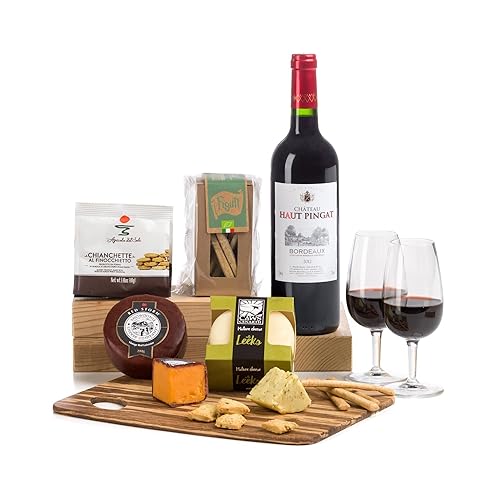 Wine & Cheese Hamper Food Hampers and Gift Baskets with Cheese Red