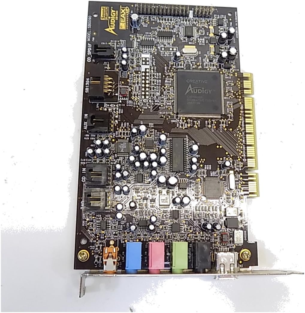 Amazon Com Creative Sb0090 Sound Blaster Audigy Eax Advance Hd Sb1394 5 1 Chl Sound Card Computers Accessories
