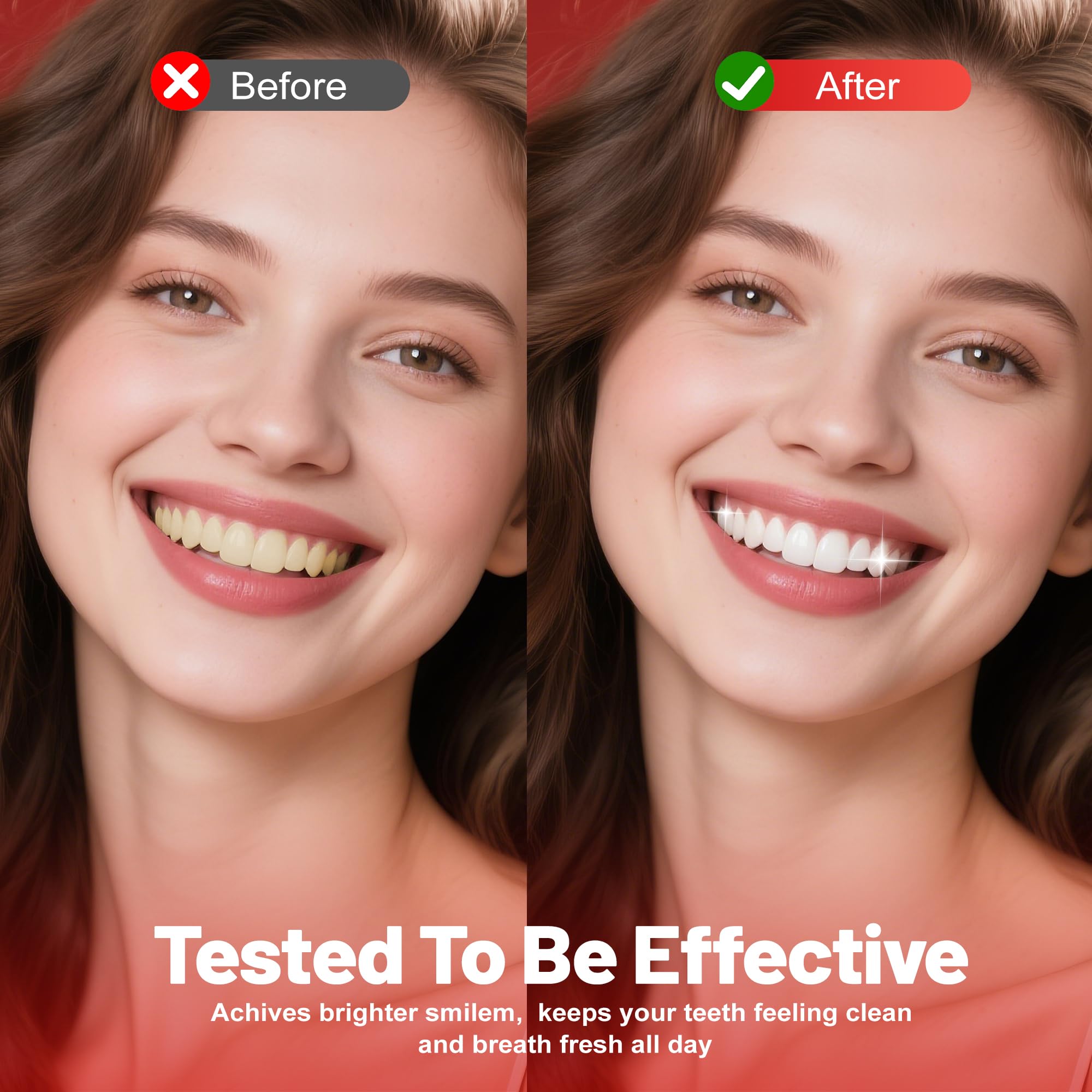 SP-6 Probiotic Whitening Zahnpasta für Zahnaufhellung und frischen Atem, 6 Probiotika-Formel für gesundes Zahnfleisch, fluoridfrei, minzig-frischer Geschmack, 145 ml (2 Packung) (2) 4