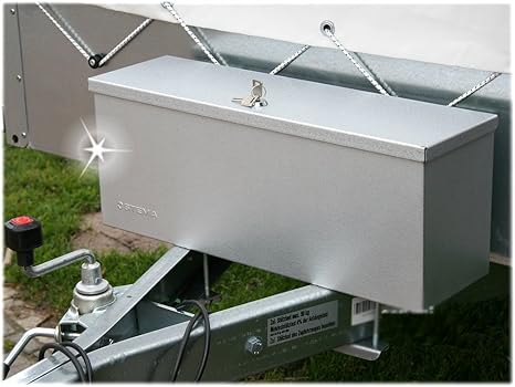 Stema - Caja metálica de Almacenamiento para Enganche de Remolque: Amazon.es: Coche y moto