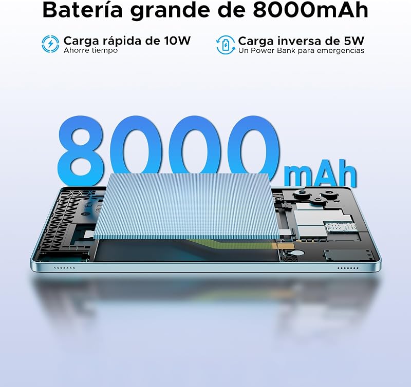 Tab G6 Android 16 Tablet 11 Pulgadas, 30GB+256GB/2TB, 4G LTE Dual, Octa-Core Batería 8000mAh Tablet Android, Pantalla HD+ 90Hz Tablet con Sim, Cámara 13MP, Gemini AI/Face ID/5G WiFi/GPS/3.5mm Audio