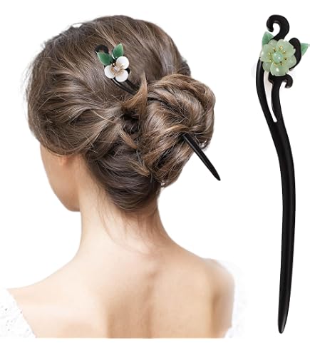 Amazon.com : 1pcs Late Spring Black Ebony wood with Peony  display picture 1