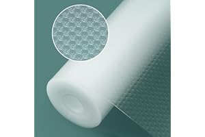 Origuuds Shelf Liners, Non-Adhesive Drawer Liner, Waterproof & Oil-Proof Kitchen Cabinet Cupboard Liner Plastic EVA Material 