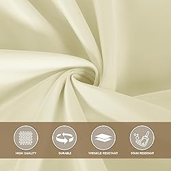 sancua Round Tablecloth 90 Inch Diameter, 8 Pack