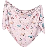 Copper Pearl Large Premium Knit Baby Swaddle Receiving Blanket Cheyenne