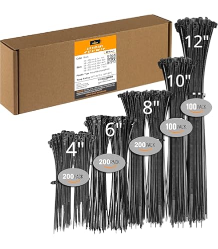 Lot De 1 000 Serre-câbles Robustes En Nylon De 10,2 Cm