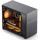 JONSBO D31 MESH Black Micro ATX Computer Case, MATX/ITX Mainboard/Support RTX 4090(335-400mm) GPU 360/280AIO,Power ATX/SFX: 100mm-220mm Multiple Tool-Free Design,Black