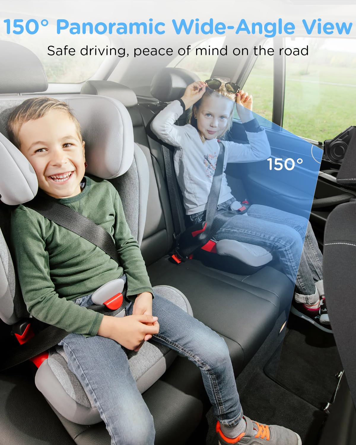 Diagram showing all components included in the ZGZUXO T6 package: 7-inch monitor, rear camera, monitor bracket, camera straps, strap clips, video cable, car charger, USB cable, and user manual.