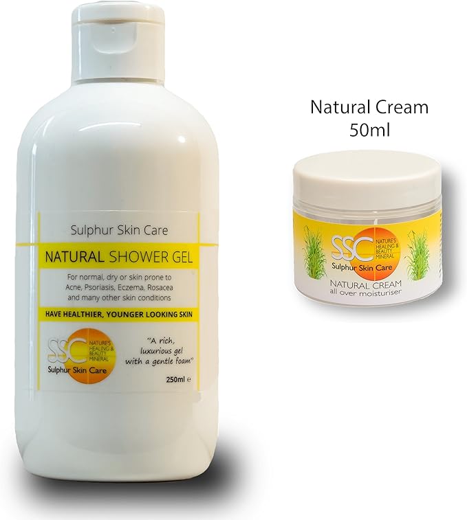 Sulphur skin care duo Sulphur Skin Care Duo - NATURAL Sulphur Cream 50ml & NATURAL Shower Gel