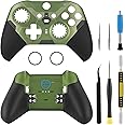 OEM Front and Back Housing Shell Replacement Kit for Xbox Elite Series 2 Controller - Includes Faceplate, Grip Cover, and Repair Tools (Halo-Green)