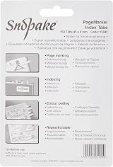 Snopake Index Tab PageMarkers 160 Tabs 45x8 mm Assorted Colours view 2