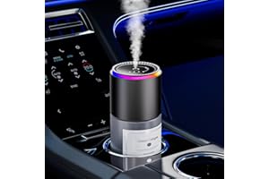 Klomsuw Car Air Freshener, Smart Car Air Freshener,car Diffuser with 150 ML (5oz) Capacity Multi-fragrance,RGB Music Syncing Light, Auto On/Off (Cologne)