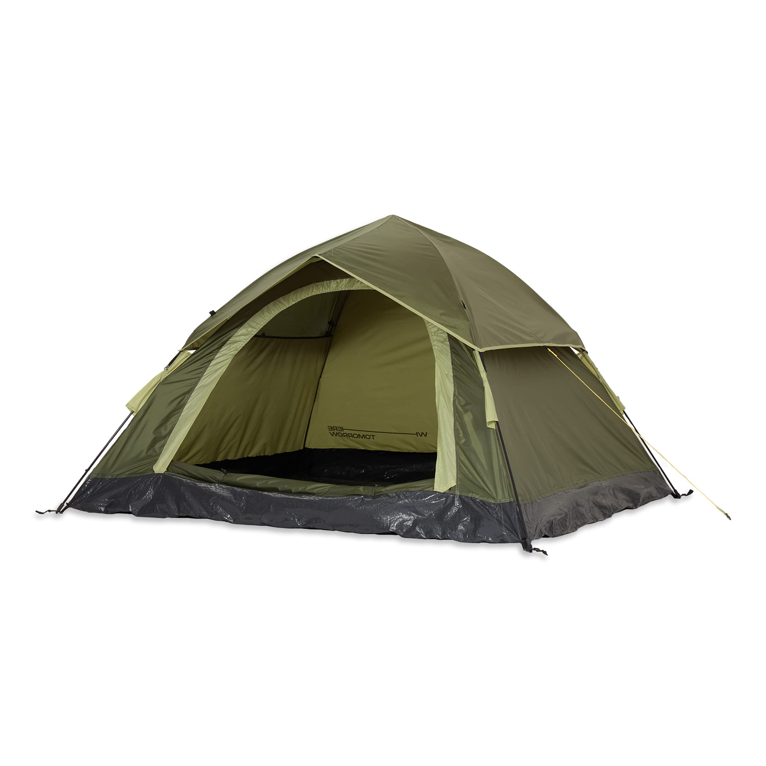 Where Tomorrow Waterproof Pop Up Tent 210 x 190 x 110 cm 3 Person Quick Up System fast pitch Foldable Festival Tent with sewn-in Groundsheet UV Protection Lightweight Portable - Green
