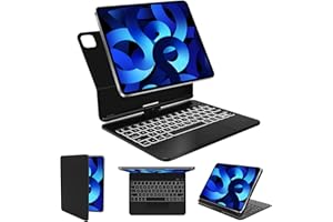 SENGBIRCH Magic Keyboard for iPad Air 11 inch (M2) 2024, iPad Pro 11-4th, 3th, 2nd&1st gen, 360° Swivel Ultra Thin Backlit, T
