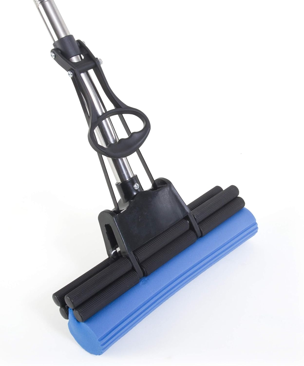 Kitchen + Home PVA Sponge Mop – Super Absorbent 11” Quadruple Roller PVA Foam Sponge Mop All Purpose Floor Cleaner