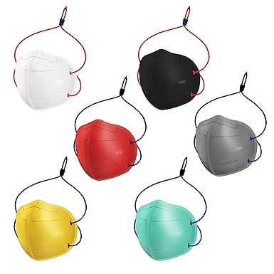 Swadesi Stuff Head Loop N95 (Pack of 6) Multi Color Washable and Reusable CE, ISO, FDA &